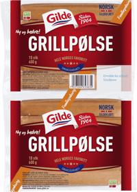 Gilde Grillpølse 2x600g