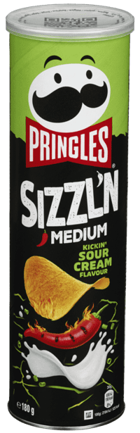 Pringles Sizzlin Kicking Sour Cream 180g