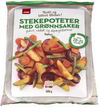 Stekepoteter m.Grønnsak 500g Coop