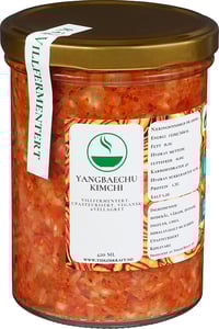 Yangbaechu Kimchi, Villfermentert, Upasteurisert og Vegansk,