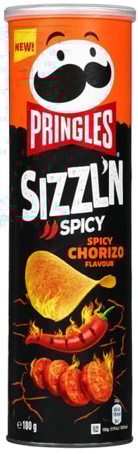 Pringles Sizzlin Spicy Chorizo 180g