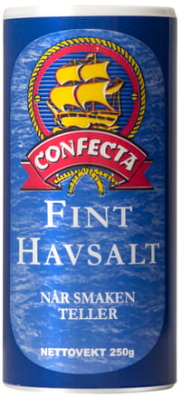 Havsalt Fint Borddryss 250g boks Confecta
