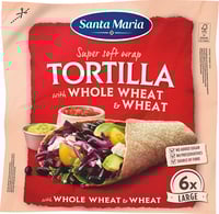 Tortilla Whole Wheat Large (6 Pack) Santa Maria