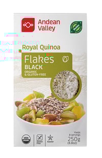 Quinoa Sort Flak Økologisk 250g Andean Valley