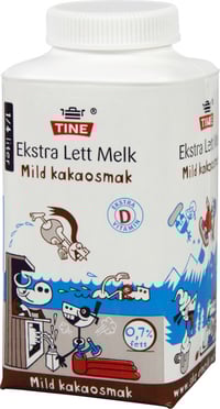 Lettmelk 1% Kakao 1/4l Tine