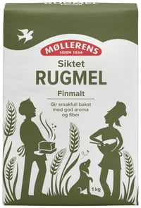 Rugmel Siktet 1kg Møllerens