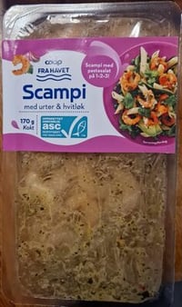 Scampi Med Urter Og Hvitløk