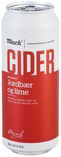 Mack Cider Jordbær&Lime 0,5l boks