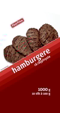 Hamburger Rå 80% Kjøtt 1kg First Price