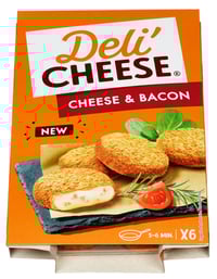 Snacks med Smelteost og Bacon - Panert og Forstekt 132 g