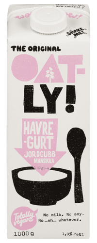 Oatly Havregurt Jordbær 1000g