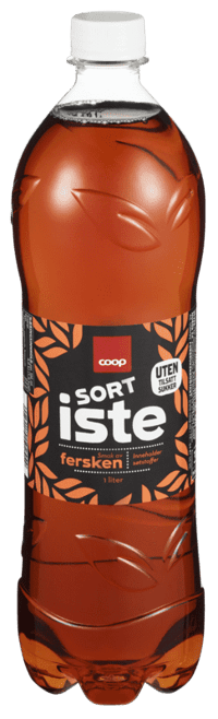Coop Sort Iste Fersken Uten Tilsatt Sukker 1l