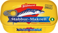 Stabbur-Makrell Filet i tomatsaus, 110 g