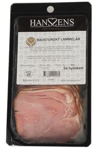 Badsturøkt Lammelår Sk Ca 250g Hanssens