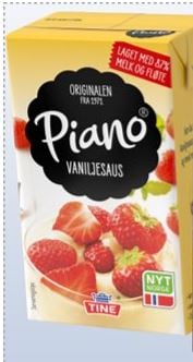 Vaniljesaus Original 250ml Piano