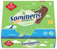 Sommeris 8stk Eplesorbet med Sjokoladeovertrekk