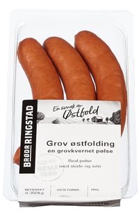 Grov Østfolding, Pølser 350g, Br Ringstad
