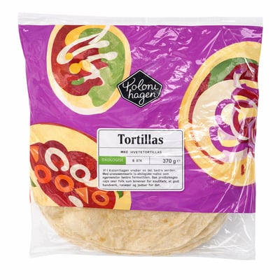 Økologiske hvetetortillas