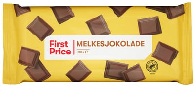 Melkesjokolade 200g First Price
