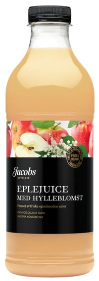 Eplejuice m/Hylleblomst 1l Jacobs