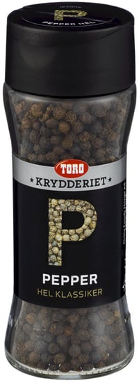 Pepper Sort Hel Økonomi 65g TORO