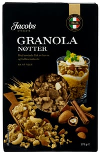 Granola Nøtter 375g Jacobs Utvalgte