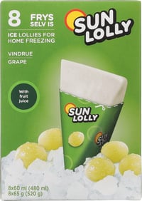 Sun Lolly Grape 8stk