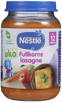 Fullkornslasagne 12mnd 190g Nestle
