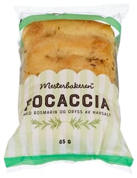 Mini Focaccia Rosm og Havs 85g Mesterbakeren