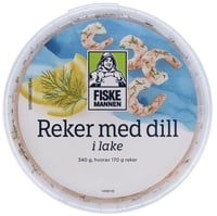 Reker i Lake m/Dill Msc 340g Fiskemannen