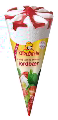 Diplom-is Krone-is Jordbær 125ml