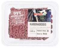 Karbonadedeig 5% u/Salt og Vann 400g Spar