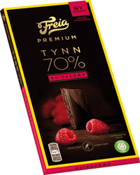 Freia Premium 70% Bringebær 100g