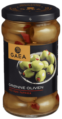 Gaea Oliven med Paprika 295g