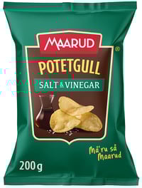 Potetgull Salt&Vinegar 200g Maarud