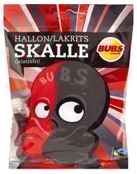 Hallon/lakrits Skalle 90g