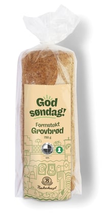 Grovbrød Formstekt God Søndag 750g Bakehuset