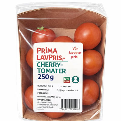 Prima Lavpris Cherrytomater 250 g
