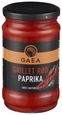 Gaea Grillet Rød Paprika 290g