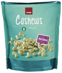 Coop Cashewnøtter Naturell Usaltet 150g
