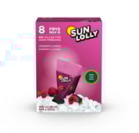Sun Lolly Raspberry Liq 8stk