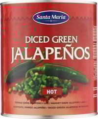 Diced Jalapeño Hot 2900g Santa Maria