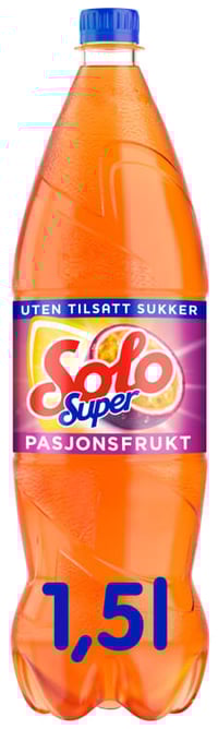 Solo Super Pasjonsfrukt 1,5l flaske