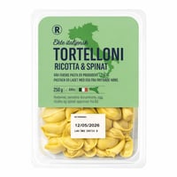 Ekte italiensk Tortelloni Ricotta & Spinat