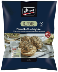 Hatting Fiberrundstykker Glutenfrie 240g
