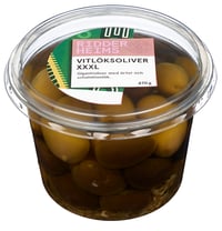 Italienske Oliven m/Hvitløk 470g Ridderheims