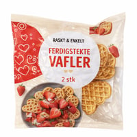 Coop ferdigstekte vafler med egg