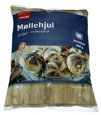 Møllehjul Hvetebrød med Valmuefrø Forbakte Dypfryst