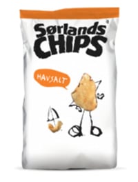 Sørlandschips Havsalt 195g