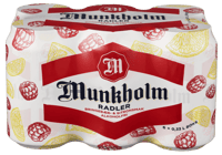 Munkholm Radler Bringerbær/Sitron 6stk x 0,33l